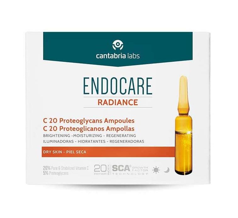 Ampulky Endocare Radiance C-20 Proteoglykánov Ampulky a bleskové ošetrenia