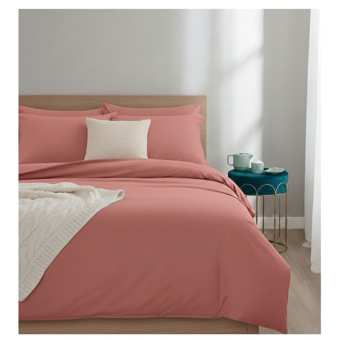 Flaches Laken 240 x 290 cm, modernes Rosa