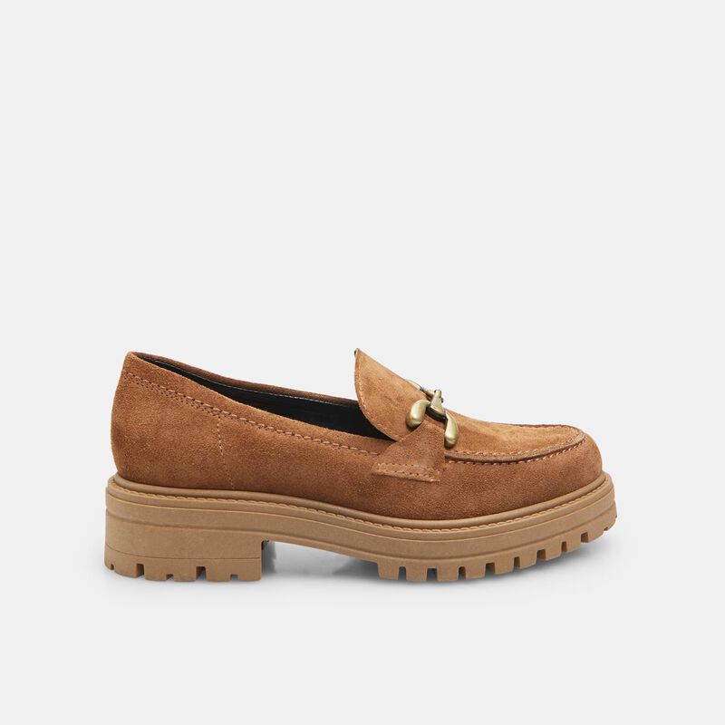 Suède mocassins voor dames