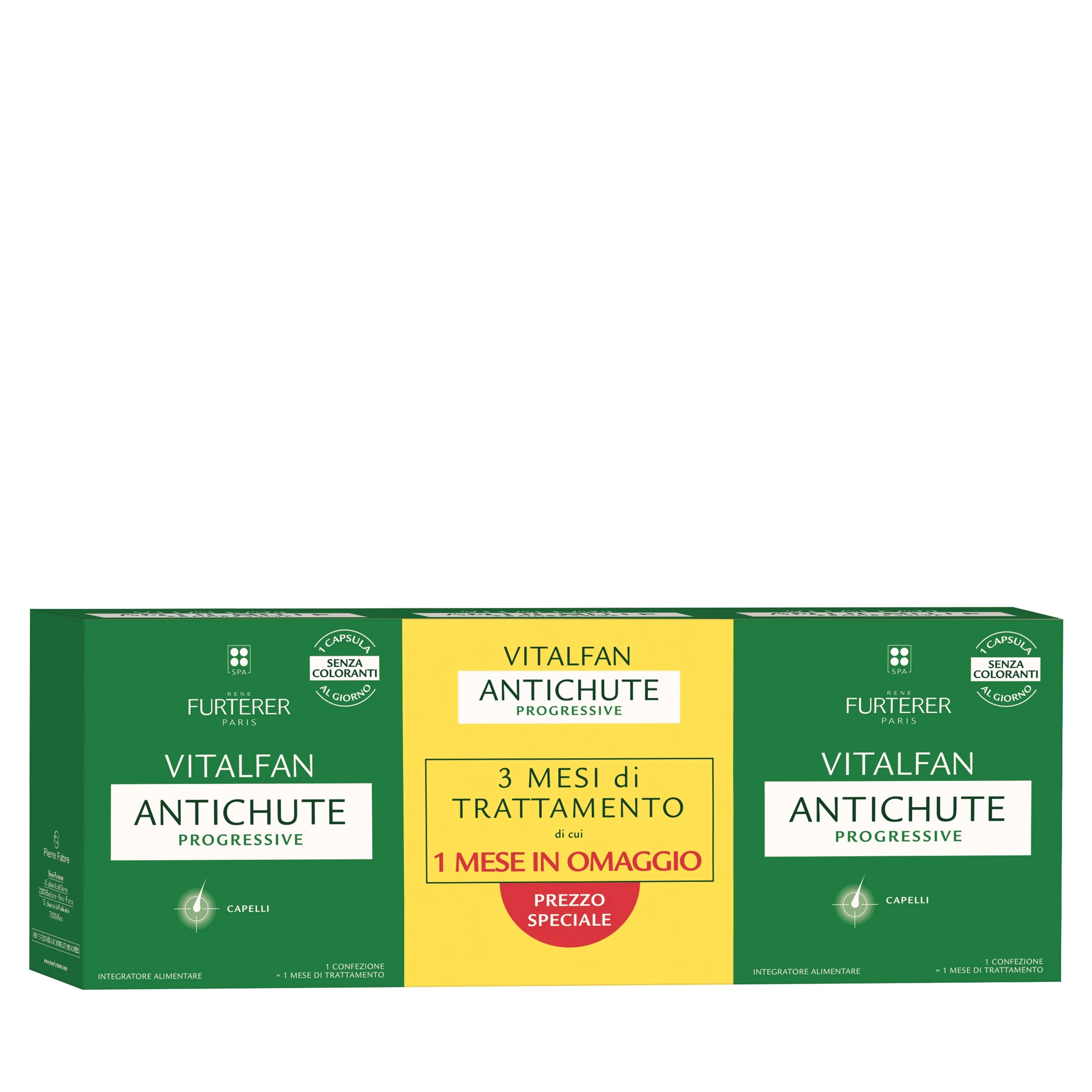 Integratori Alimentari Vitalfan Progressive - Integratore alimentare per la caduta progressiva dei capelli - Integratore Unghie e Capelli