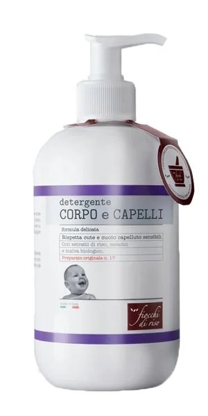 Gel nettoyant Rice Flakes pour le corps et les cheveux. Formule douce. 400 ml