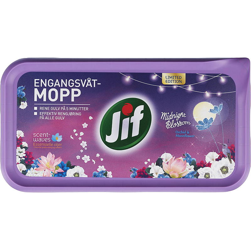 Jif Kertakäyttömoppi 10 kpl Jif Midnight Blossom