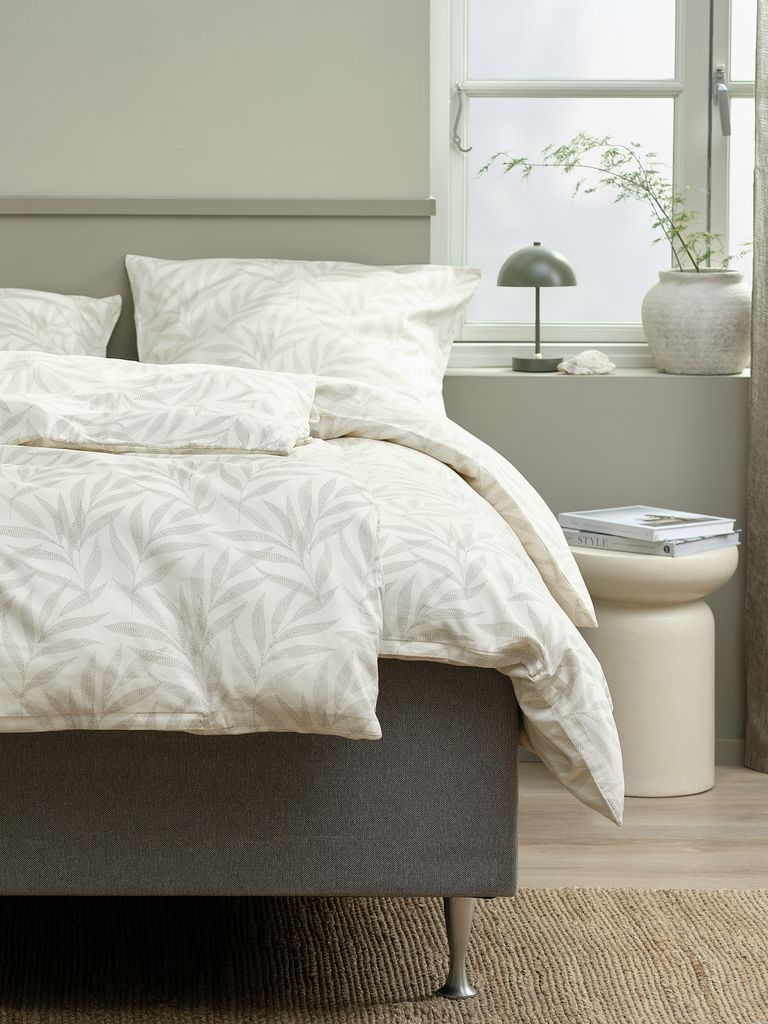 SABINE plus Satin Posteľná súprava SABINE 140x200 v sivobielej farbe