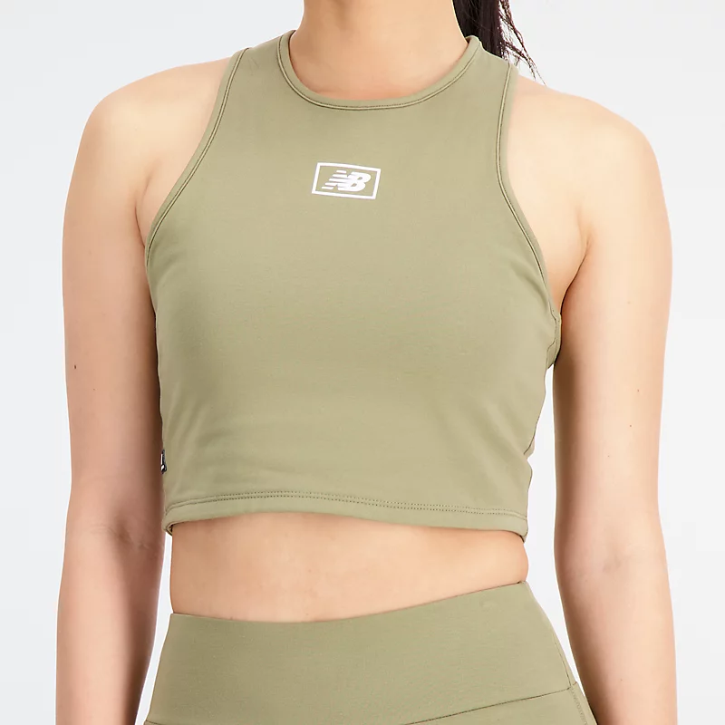 Biustonosz damski Essentials av bawełny i spandexu - COVERT GREEN