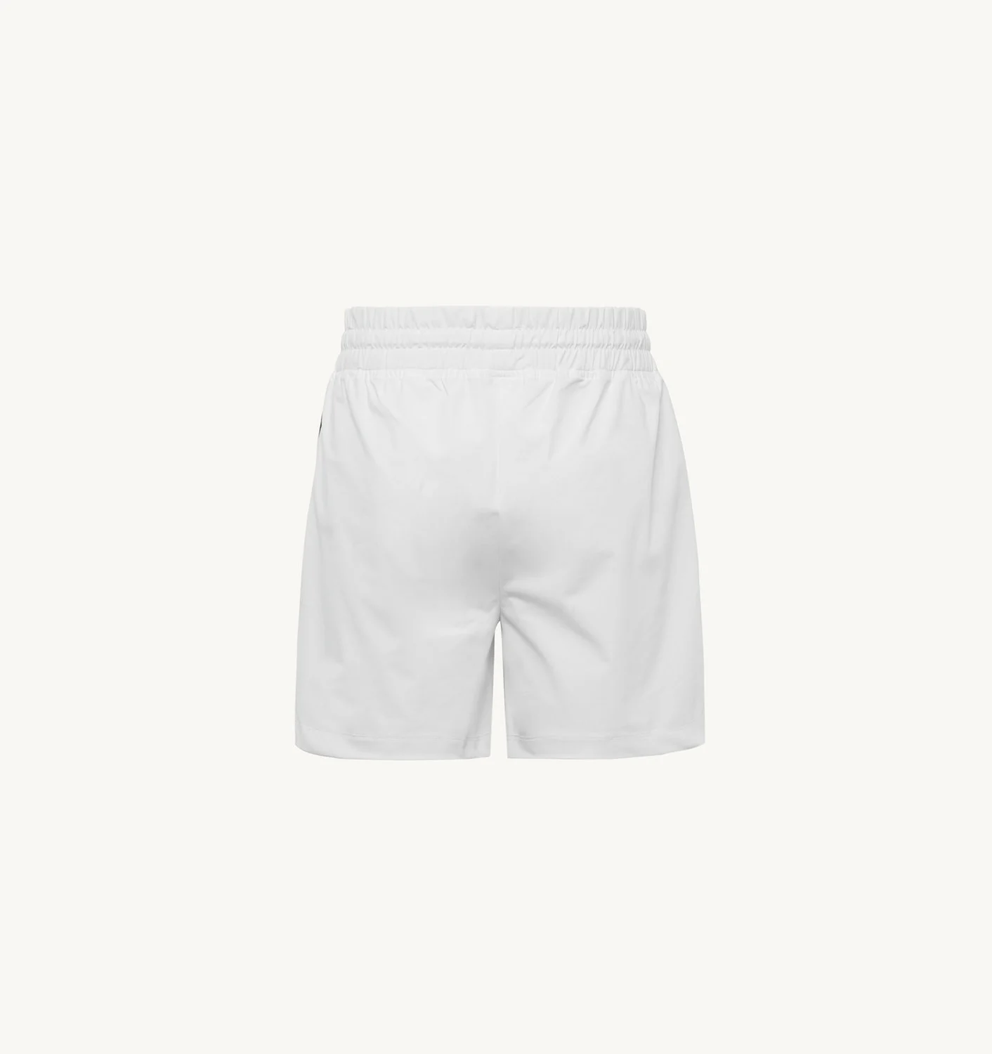 PANTALONI ȘORT DE TENIS ALBI CU BRINDURI CONTRASTANTE