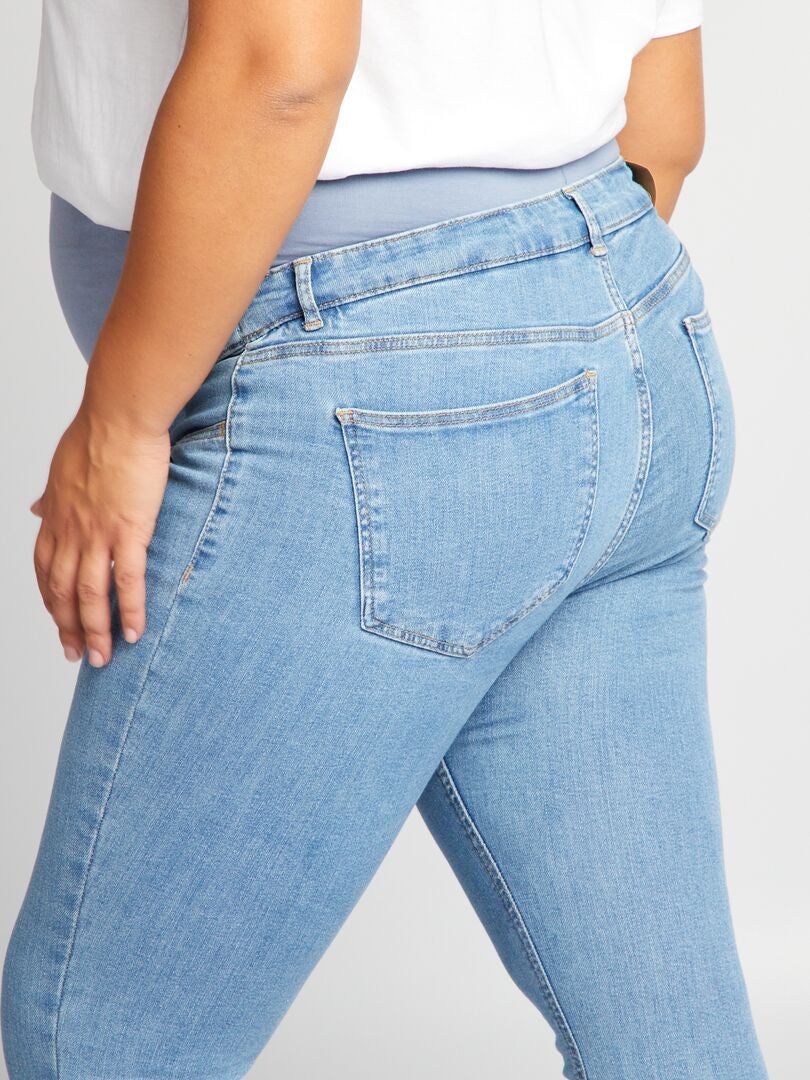 Calça jeans skinny para gestantes - Azul