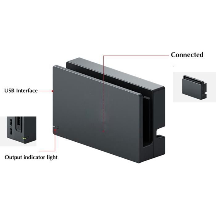 Base de carga HDMI de repuesto original para Nintendo Switch