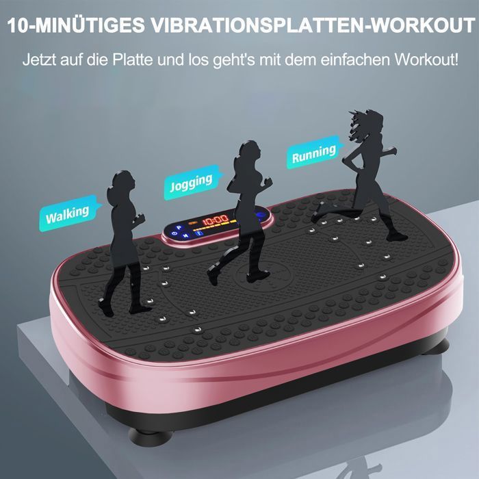 Plataforma vibratória, HJKJYX, 120 níveis, com controle remoto, para fortalecimento e modelagem muscular.