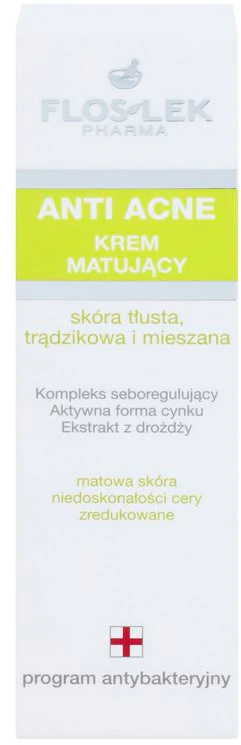 FlosLek Pharma zmatňujúci krém proti akné pre mastnú a zmiešanú pleť