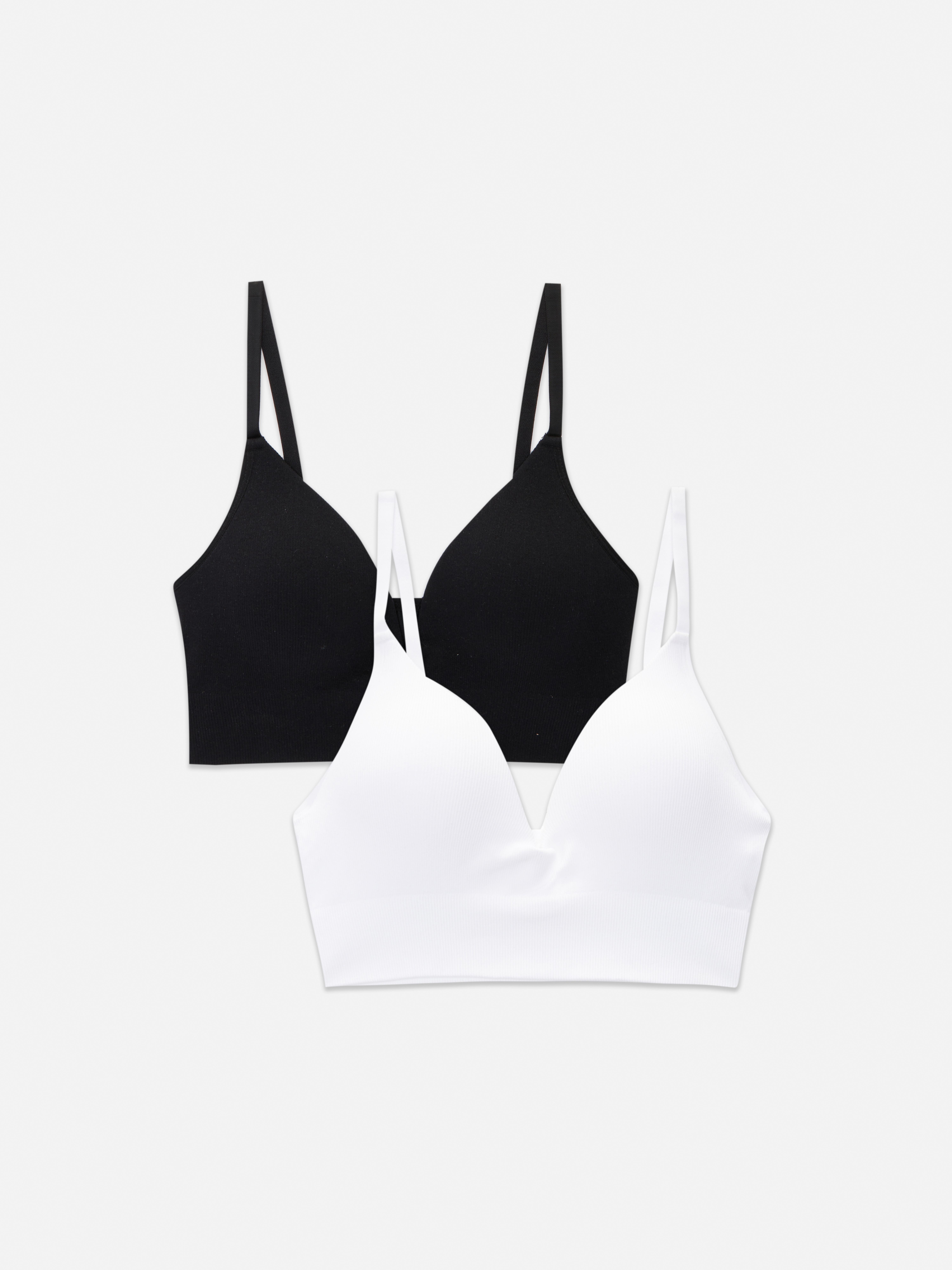 Seamless push-up bras, set of 2. These padded soft push-up bras with seamless construction are an everyday favorite.