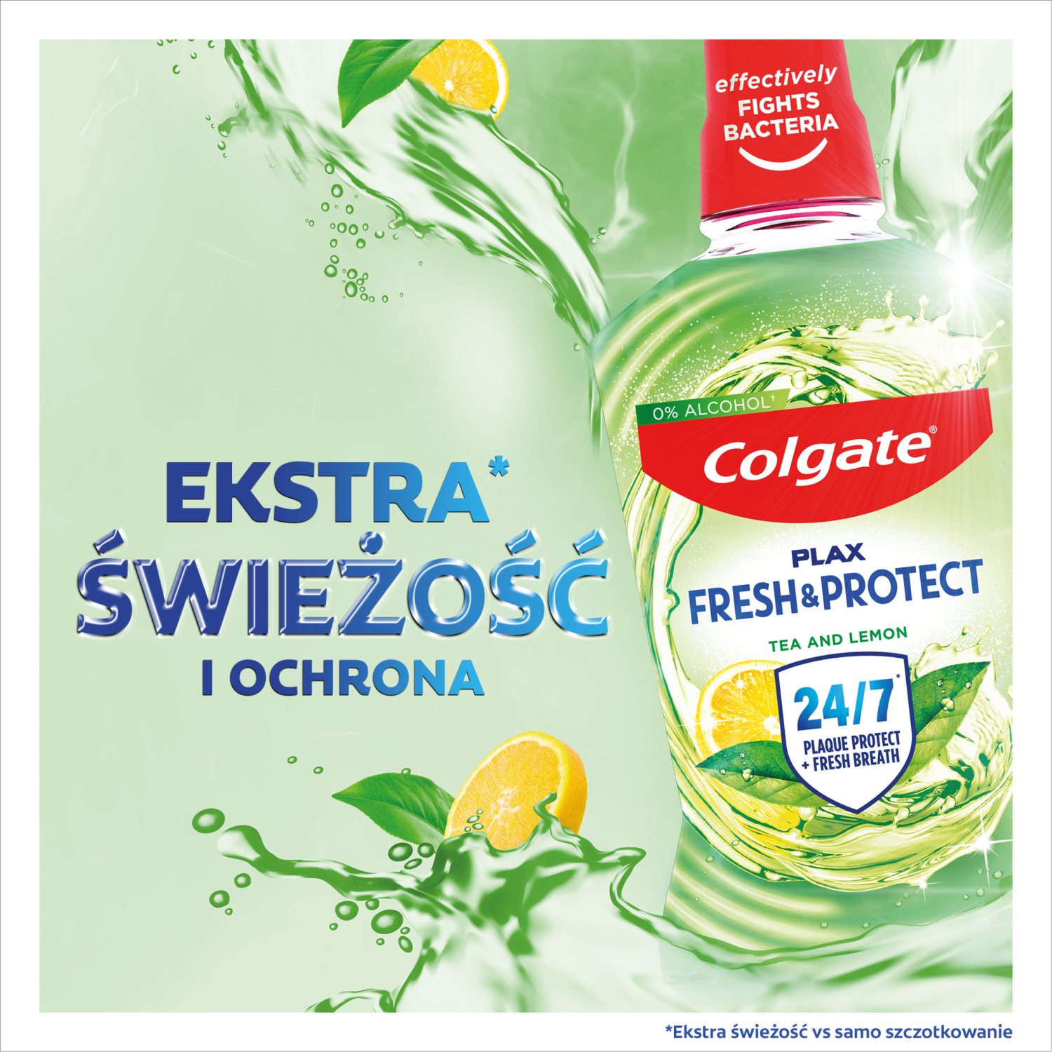 Colgate TEA LEMON suuvesi 500ml Plax Tea Lemon