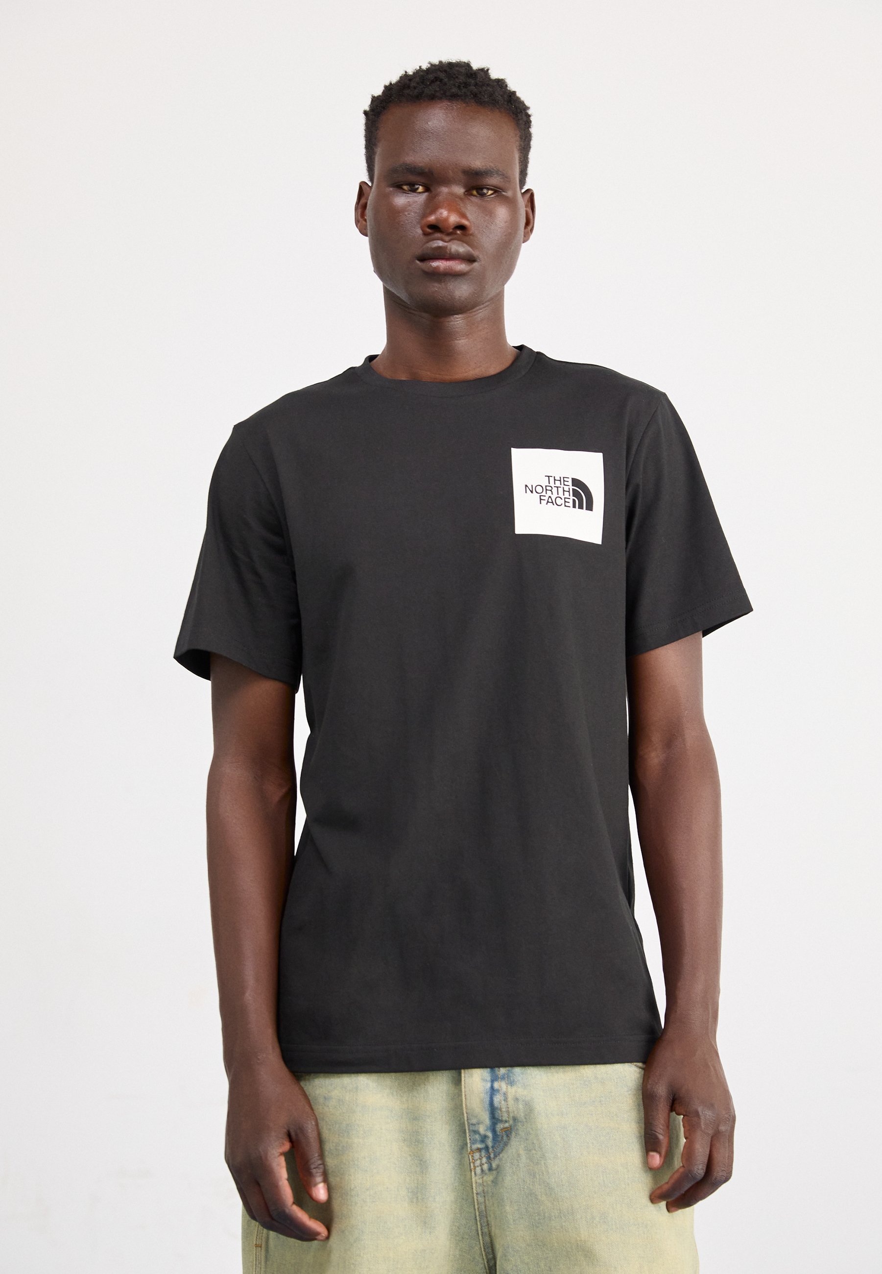 The North Face M SS FINE TEE - T-shirt met print - zwart