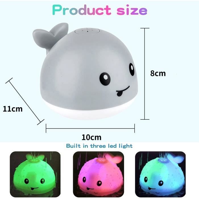 Juguete de baño - No tóxico - Ballena - Flotante - Para bebés - Unisex