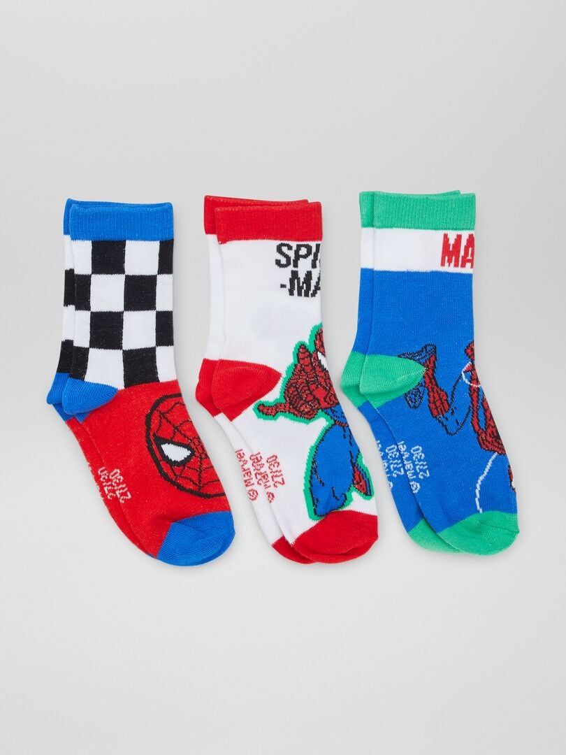 Conjunto de calcetines de Spider-Man - 3 pares - AZUL