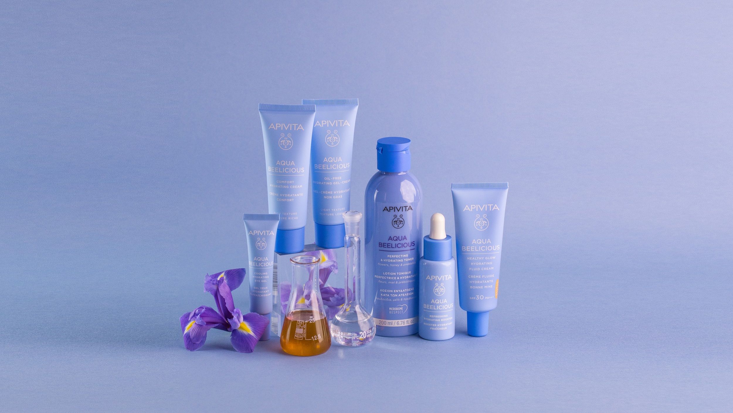 „Aqua Beelicious Healthy Glow“ drėkinamasis skystis-kremas su SPF30 ir spalva Vaistinės veido drėkikliai