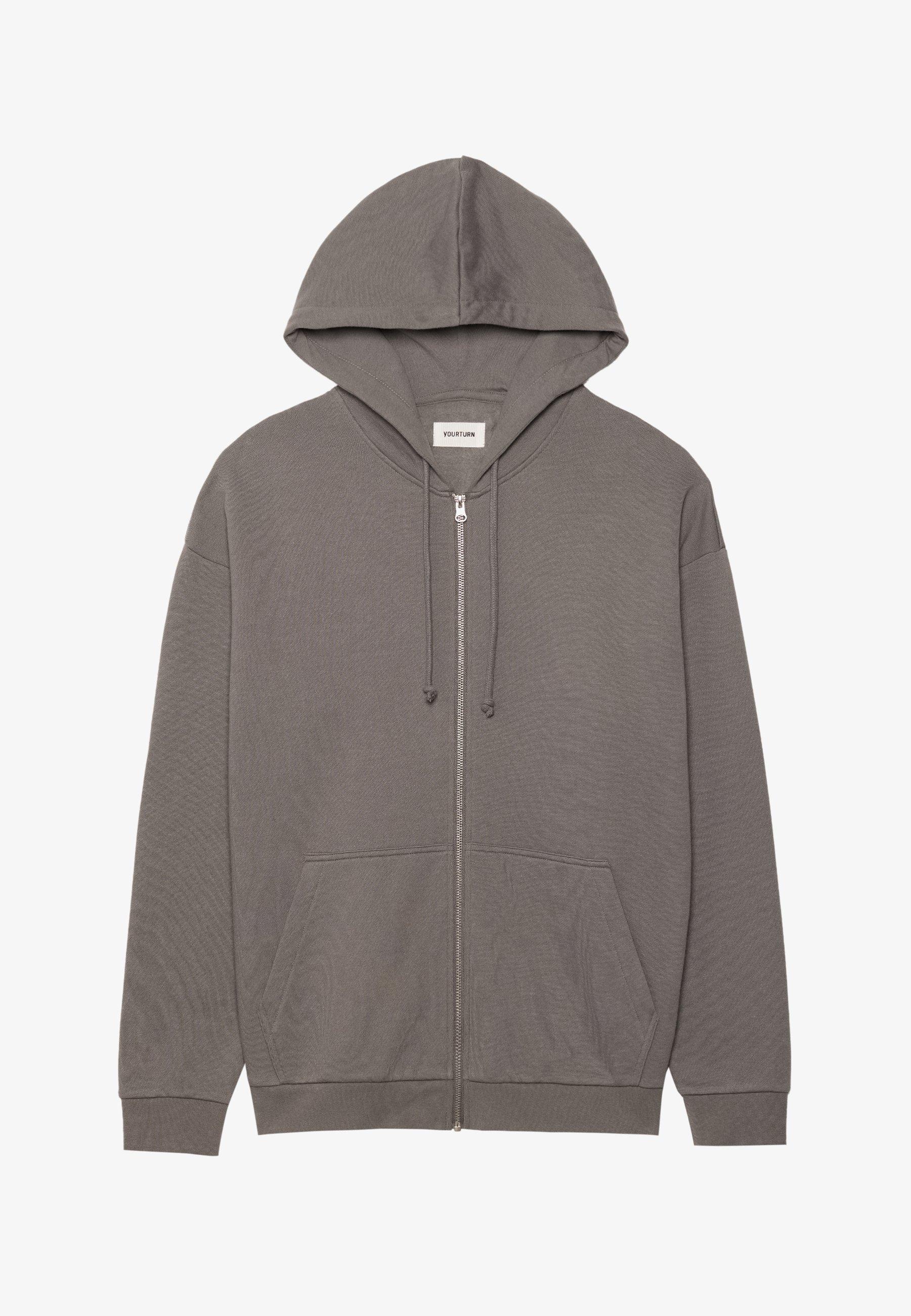 YOURTURN UNISEX - Sweatshirt met rits - donkergrijs