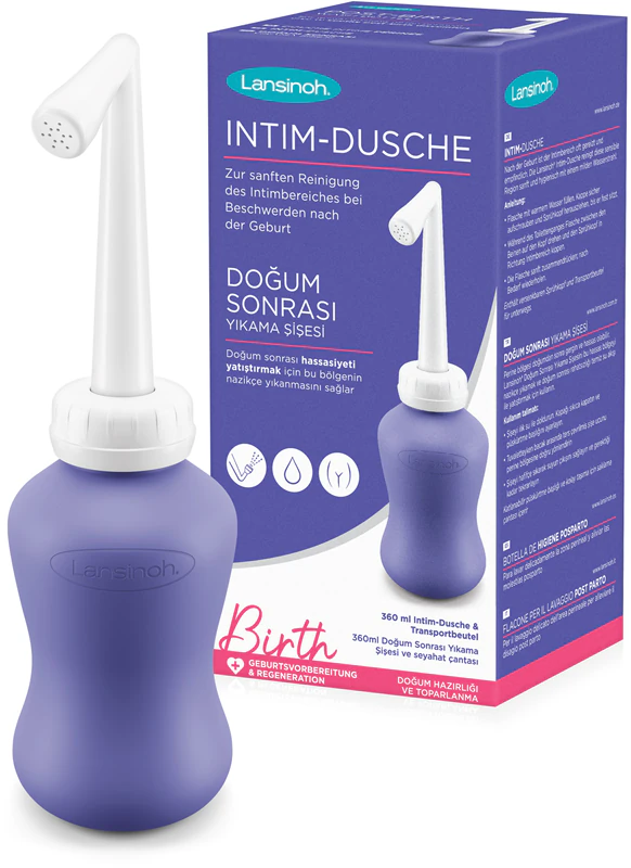 Lansinoh Birth Post-Birth Wash Bottle Mini Intimate Perineal Shower