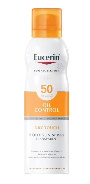 EUCERIN Spray solaire Eucerin Toucher Sec FPS 50 200 ml protection solaire pour le corps