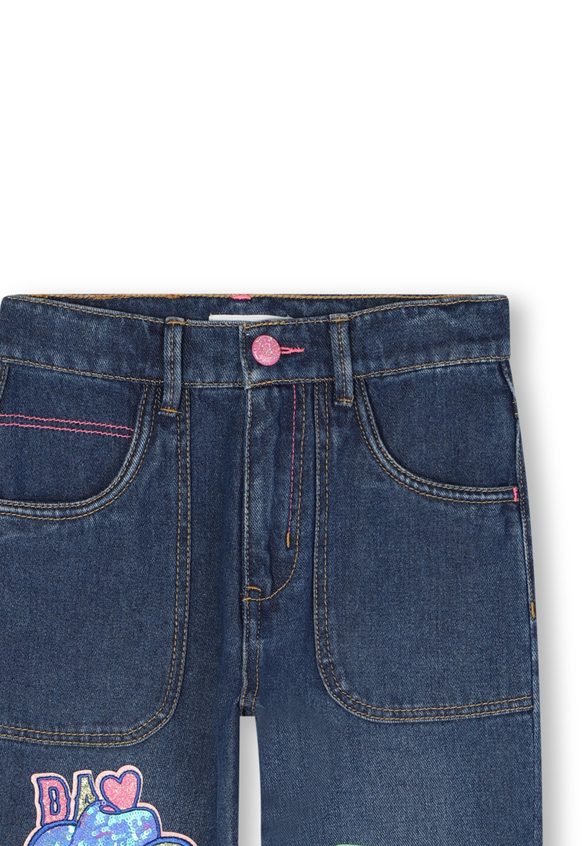Billieblush jeans met rechte pijpen - denim indigoblauw