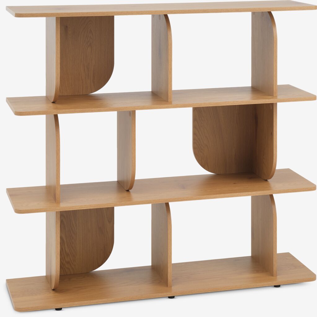 LYNGERUP LYNGERUP biblioteka s 4 police u boji hrasta