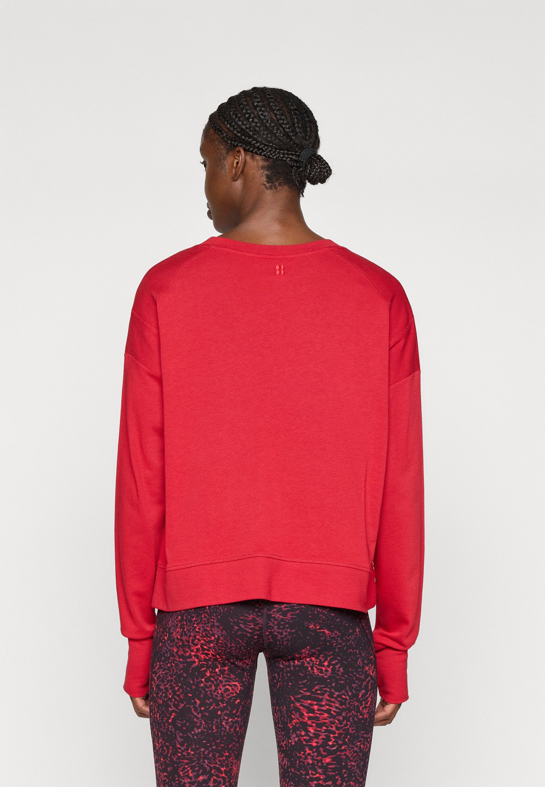 Sweaty Betty AFTER CLASS CROP - Sweatshirt - peperrood