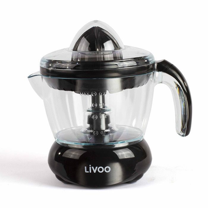 Presse-Agrumes Électrique - Pour jus d'orange, citron et autres agrumes - Rotation Double Sens - 25 W, Noir DOD131N