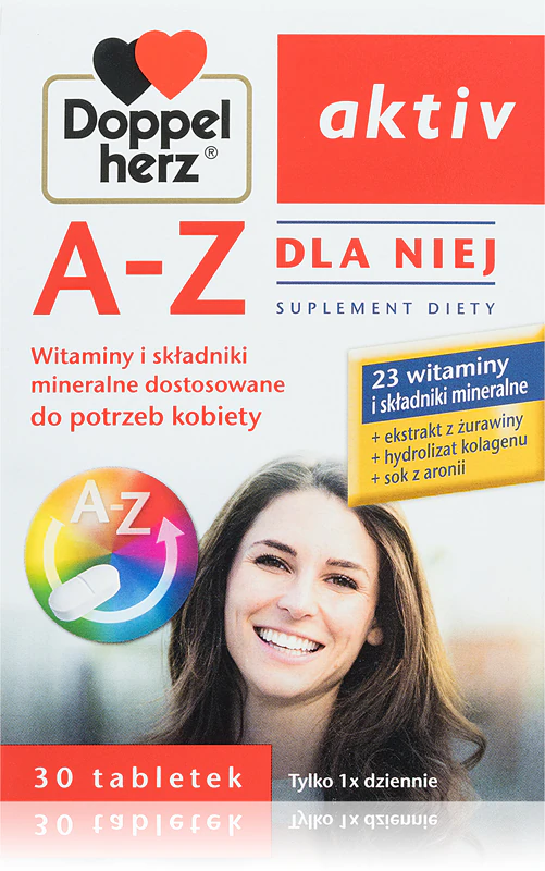Doppelherz active AZ For Her, suplemento alimentar em comprimidos com complexo multivitamínico