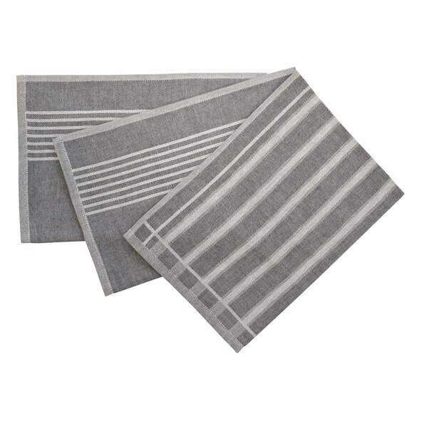 Dish towels, grey, set of 3