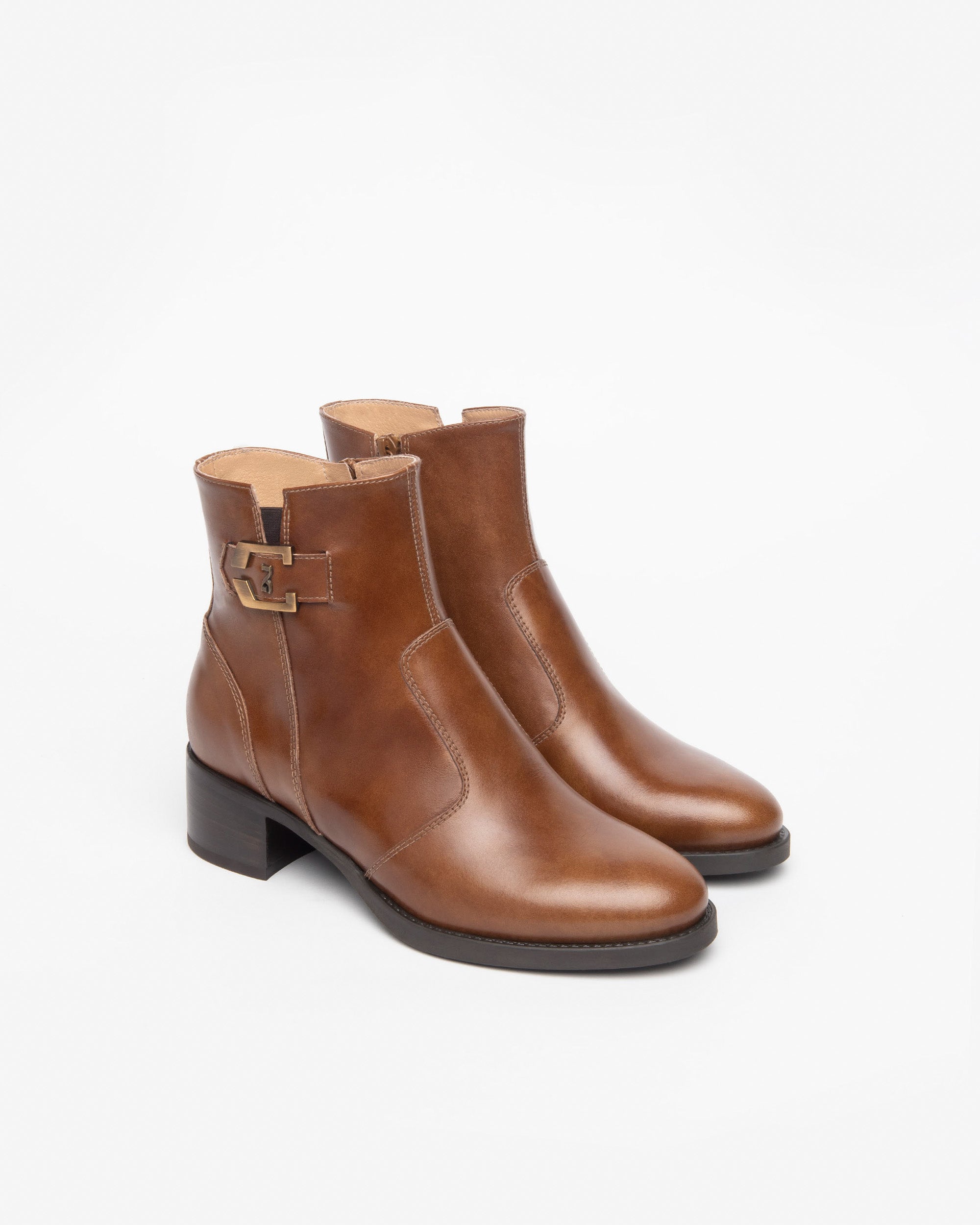  Damen-Ankle-Boots aus Leder