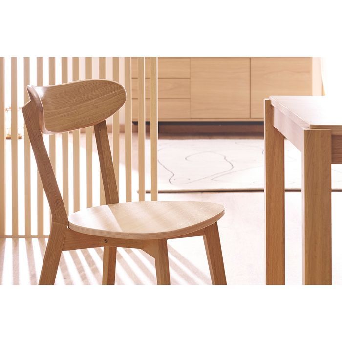 Miliboo - Vintage stoelen van licht eikenhout (set van 2) DOVE