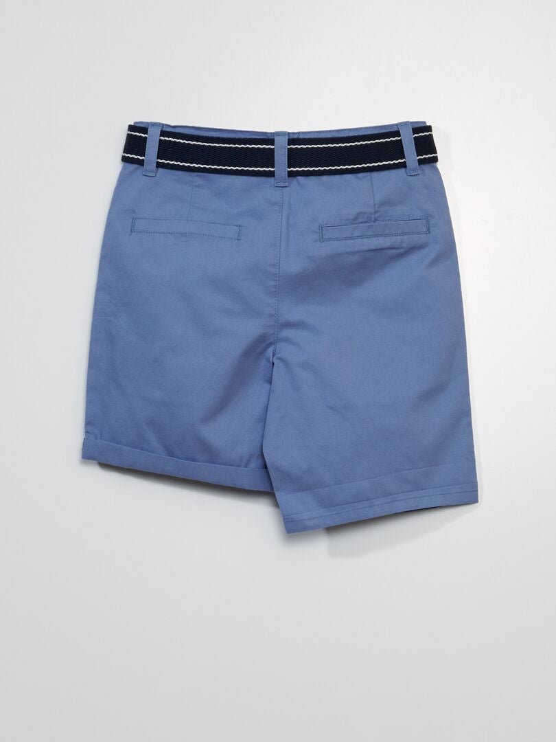 Pantalones cortos chinos tipo bermuda - AZUL