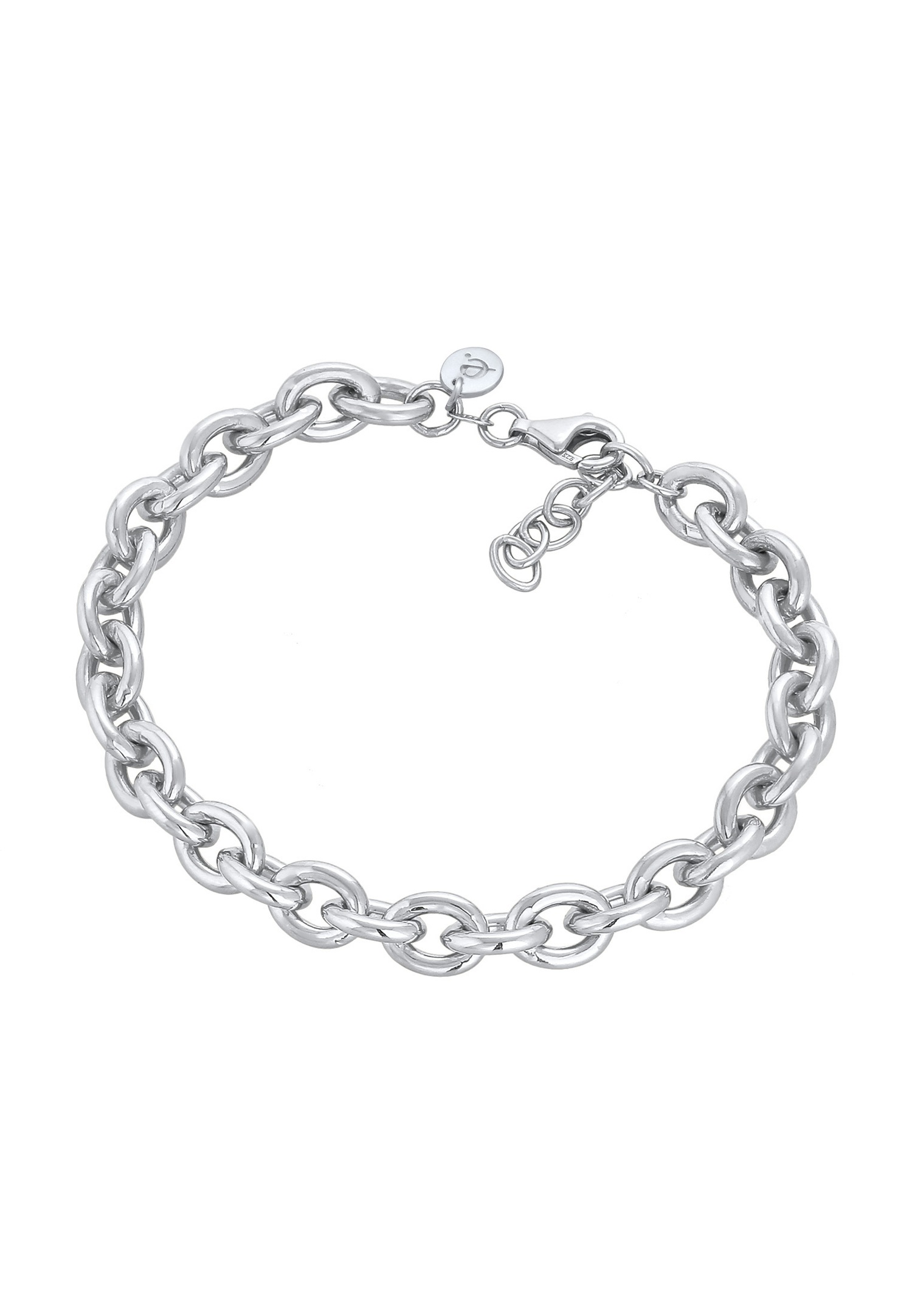 Elli PREMIUM Femmes Déclaration grossier élégant en argent sterling 925 rhodié