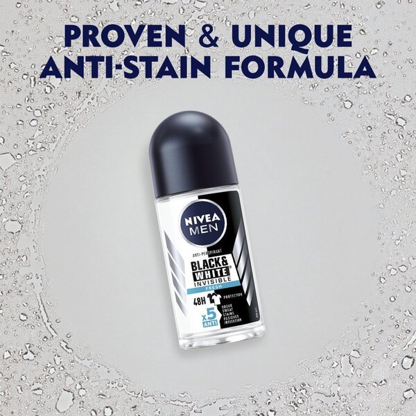 NIVEA Men Black & White Invisible Fresh antiperspirantni roler<br>50 ml