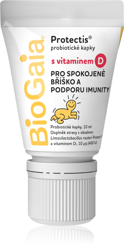BioGaia Protectis® gotas probióticas com vitamina D, suplemento alimentar em gotas para proteger a microbiota intestinal.