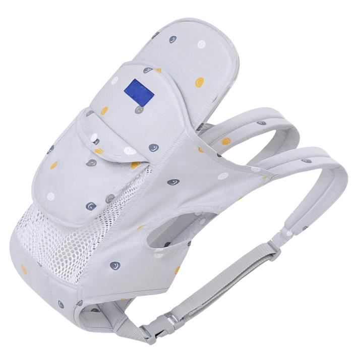 Mothinessto Porte-bébé kangourou Kangourou Porte-bébé Ergonomique Sling Traditionnel Wrap Portable Respirant Mesh jeux poussette