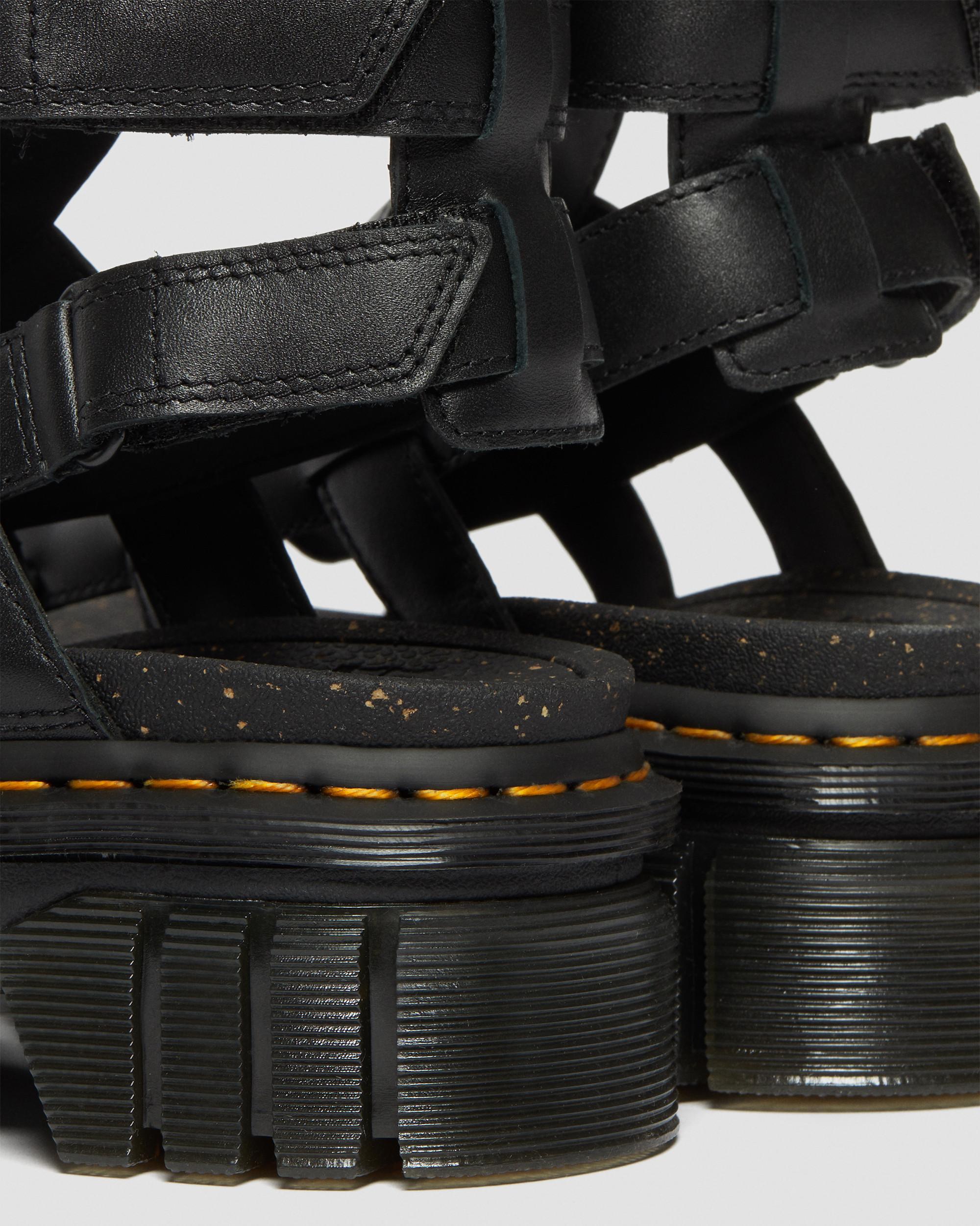 Ricki Nappa Lux Leder Gladiator Plateausandalen