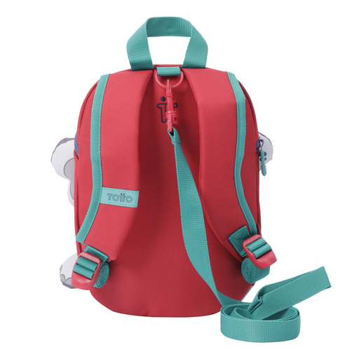 Mochila infantil Totto com estampa de elefante e corniso