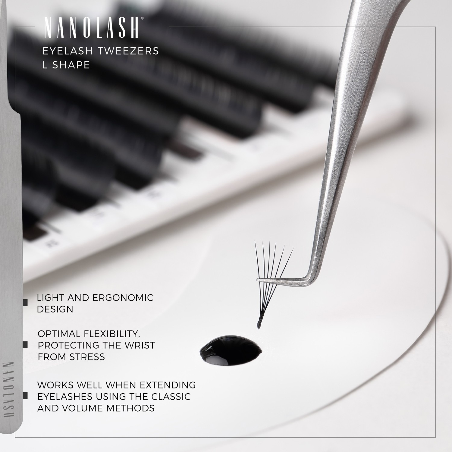 Nanolash Nanolash eyelash tweezers pointus