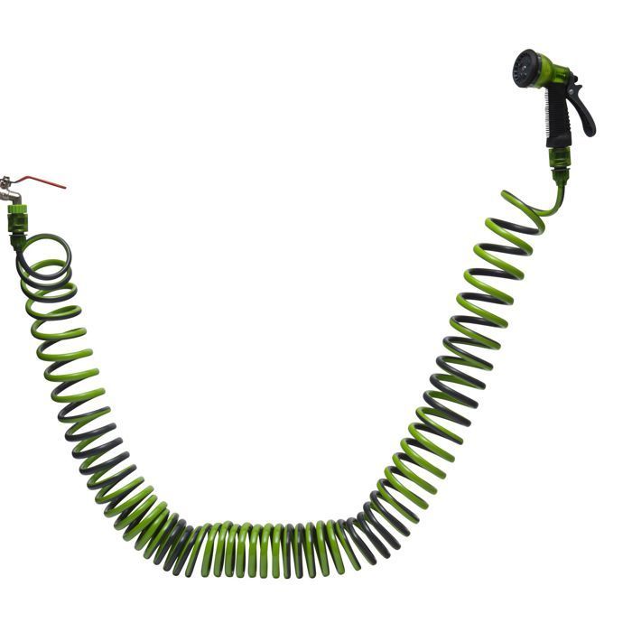 Manguera de jardín en espiral WERKA PRO de 15 m