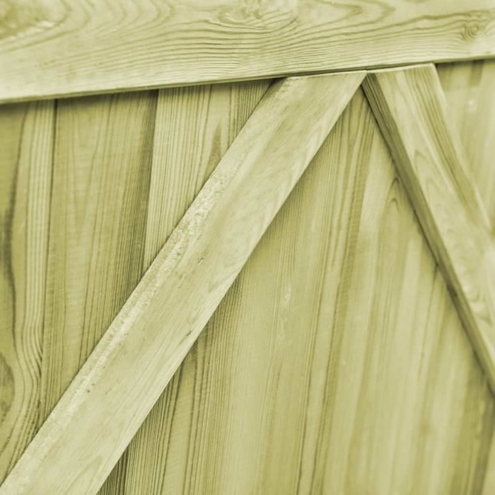 vidaXL Garden Gates 2 pcs Impregnated Pine Wood 300x100 cm 45339