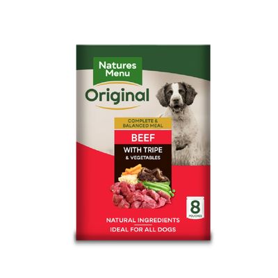 Bolsitas originales Natures Menu de ternera con callos y verduras