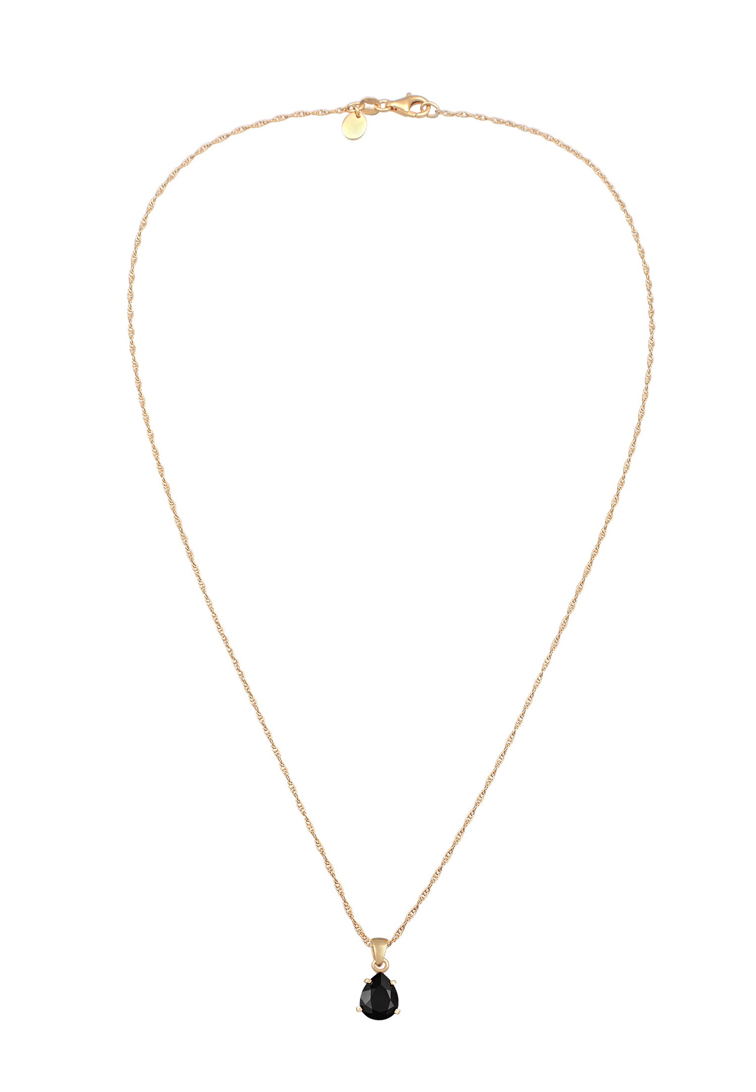 Elli PREMIUM Elli PREMIUM Collier Femmes Goutte pendentif élégant avec cristal de verre en argent sterling 925 plaqué or