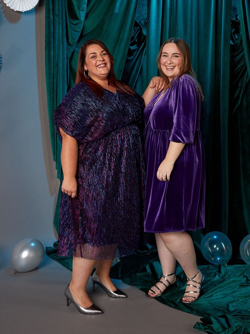 Vestido curto de festa - ROXO