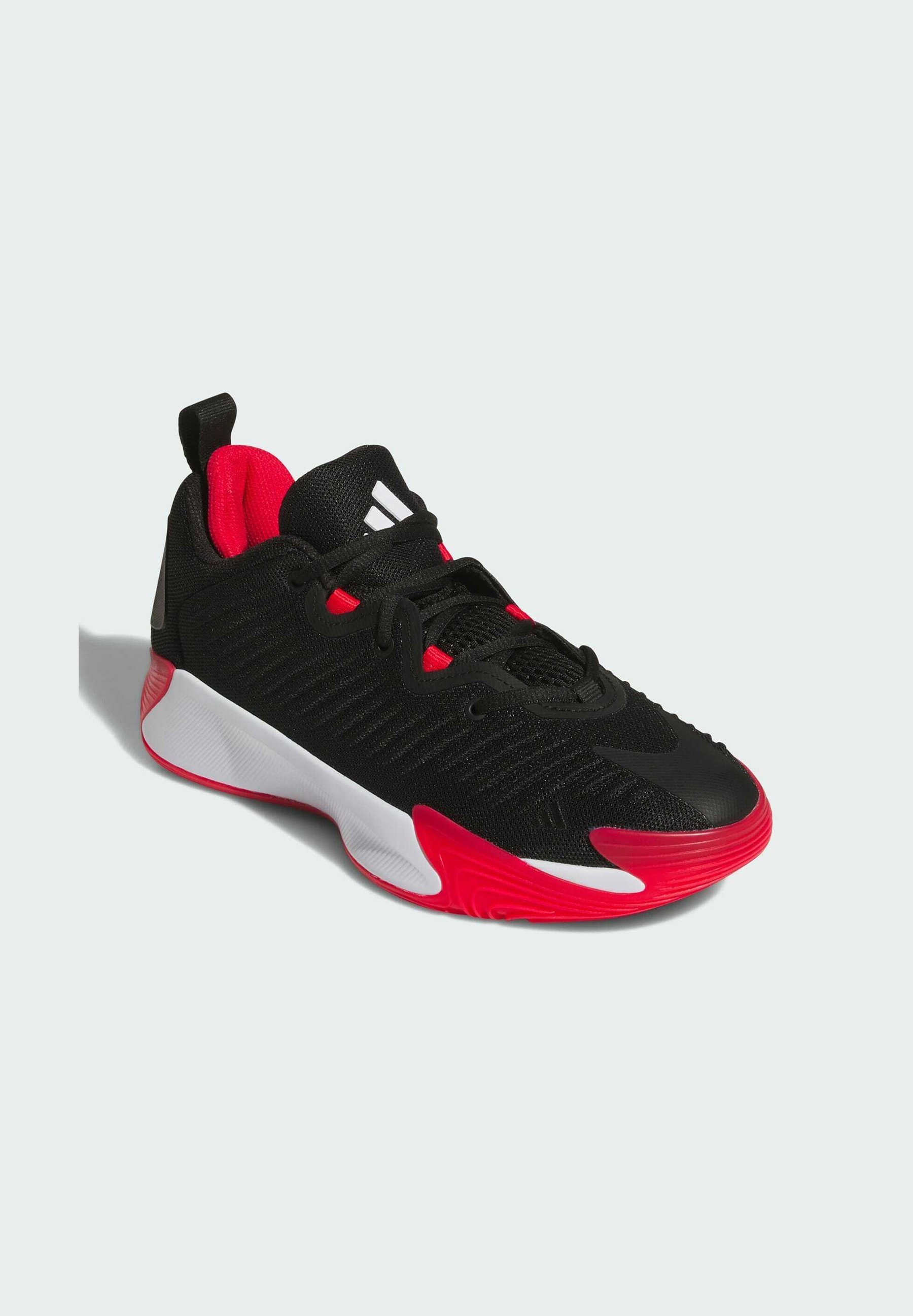 adidas Performance INITIATION - Basketbalschoenen - core black cloud white pure ruby