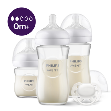 Sada 3 skleněných kojeneckých lahví Philips Avent Natural Response (1 kus)