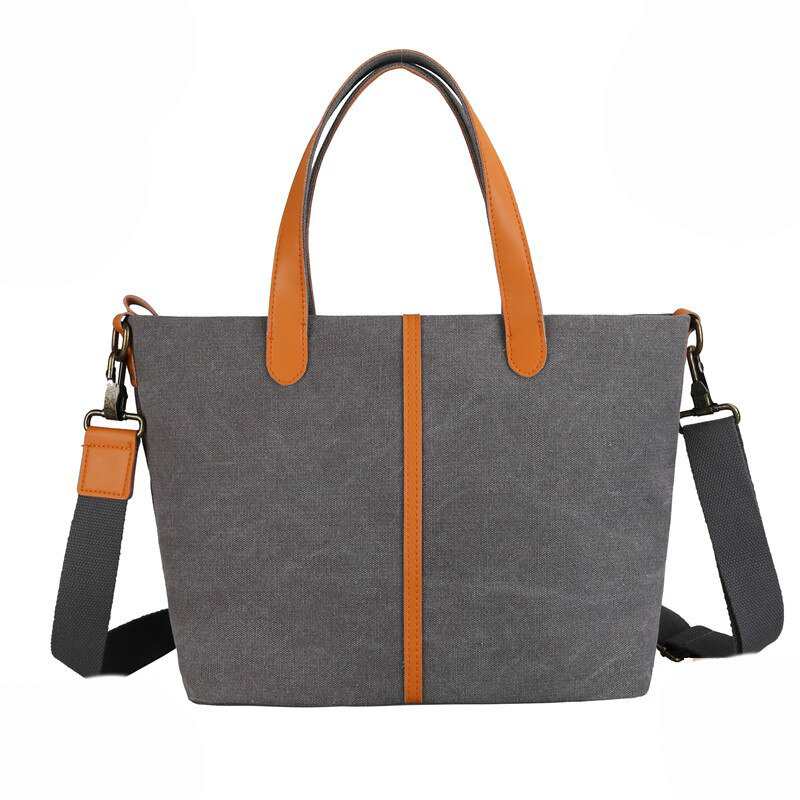Borsa a tracolla retrò da ragazza, borsa grande in tessuto, borsa a tracolla da donna per viaggi e shopping, pochette in tela, borsa a messaggero da donna