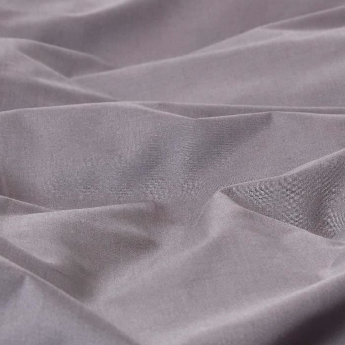 Funda de almohada - Algodón egipcio - Gris oscuro - 40 x 80 cm - Hipoalergénica - Lavable a máquina