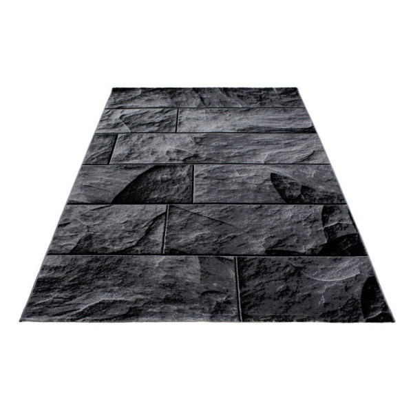 Dywan nowoczesny Parma Granit czarny 80 cm x 150 cm