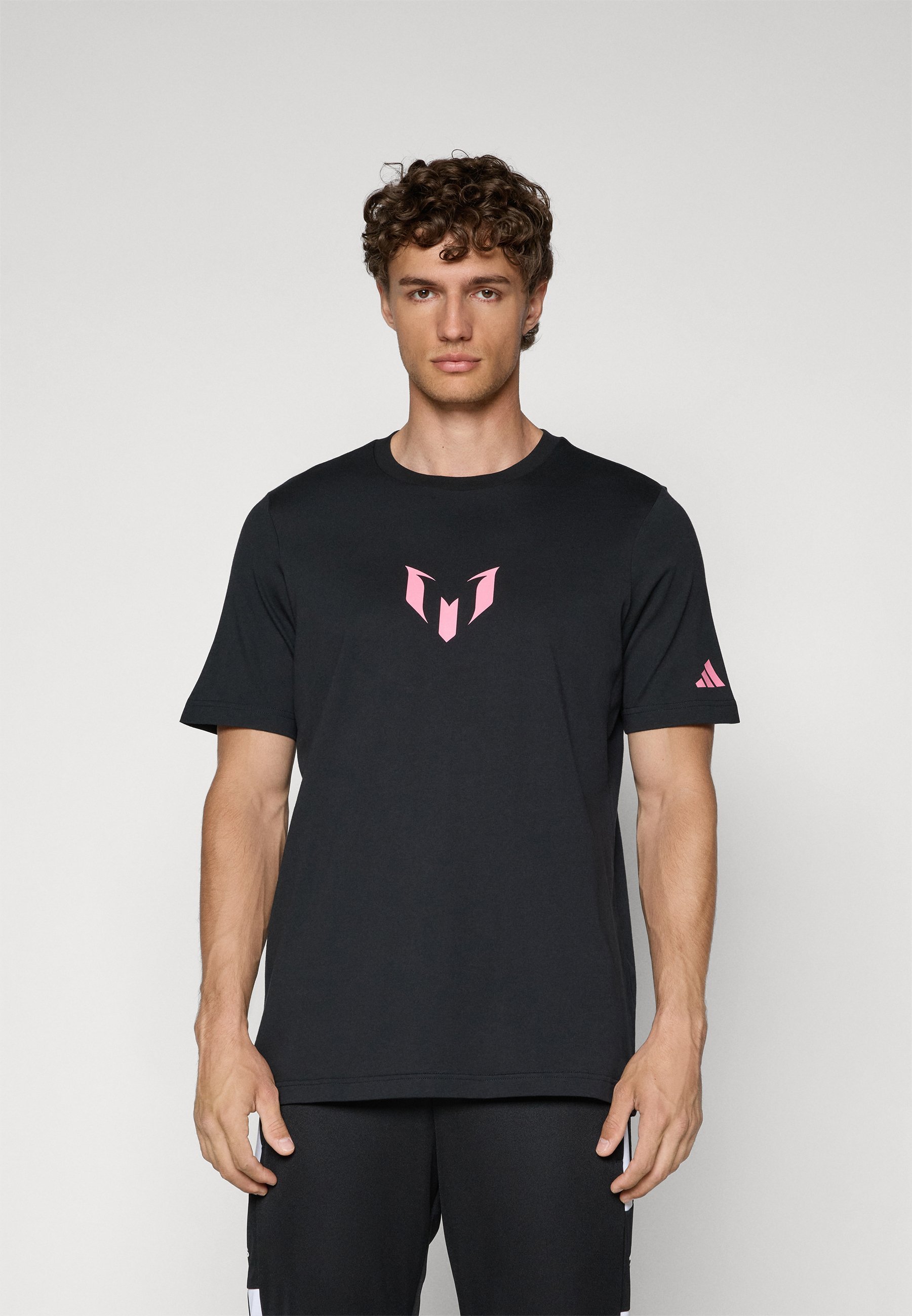 T-shirt grafica adidas Performance MESSI con nome e numero - T-shirt stampata - nera