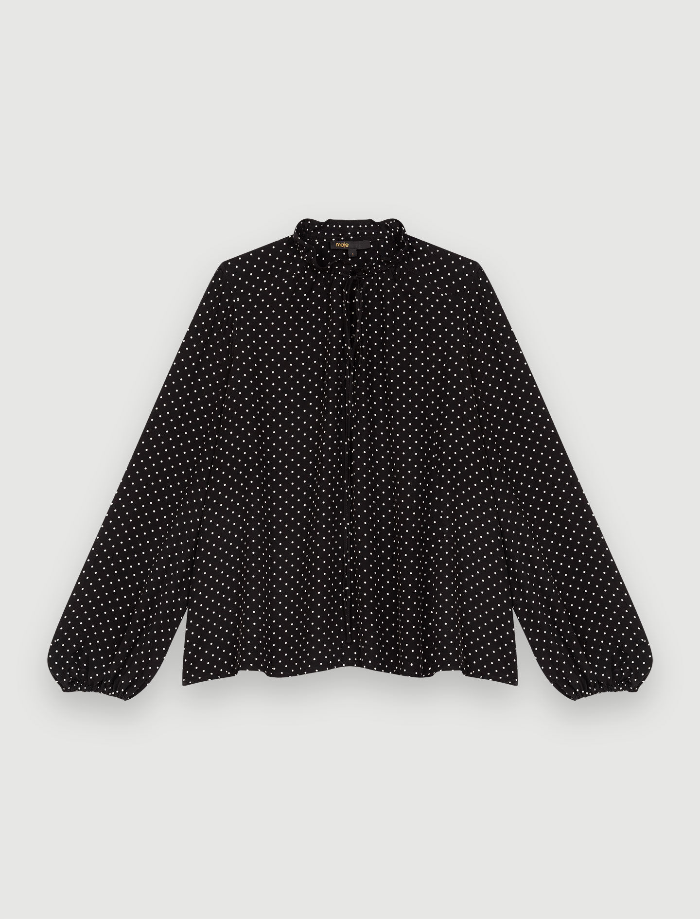 Luchtige blouse - Zwart